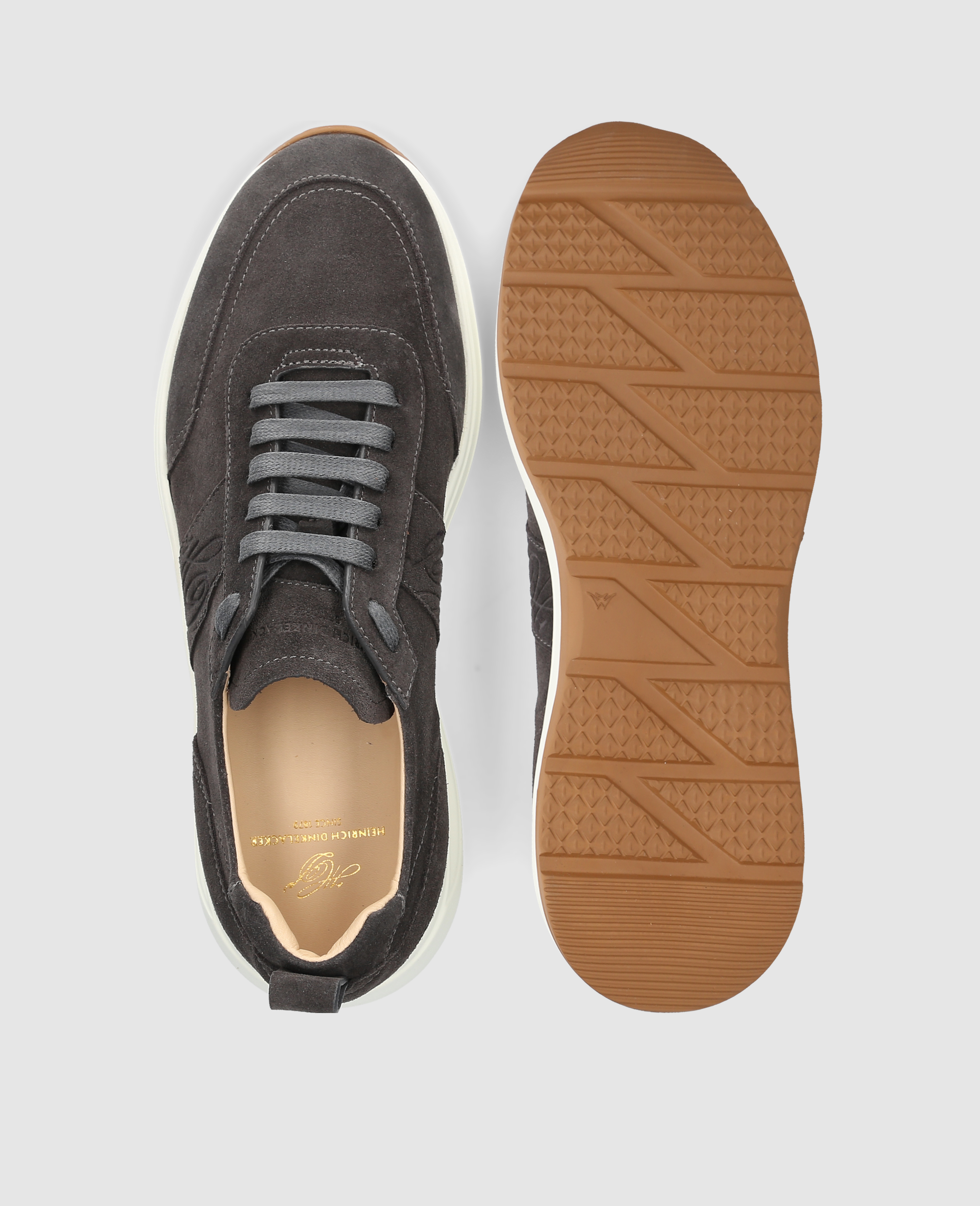 dinkelacker-toronto-sneaker-v-sneaker-dunkelgrau-veloursleder image 7