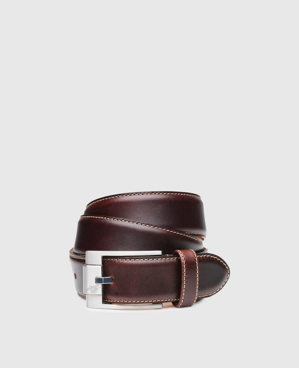 dinkelacker-tammo-plain-ma-lederg-rtel-amarate-dunkelbraun-35-mm image 1
