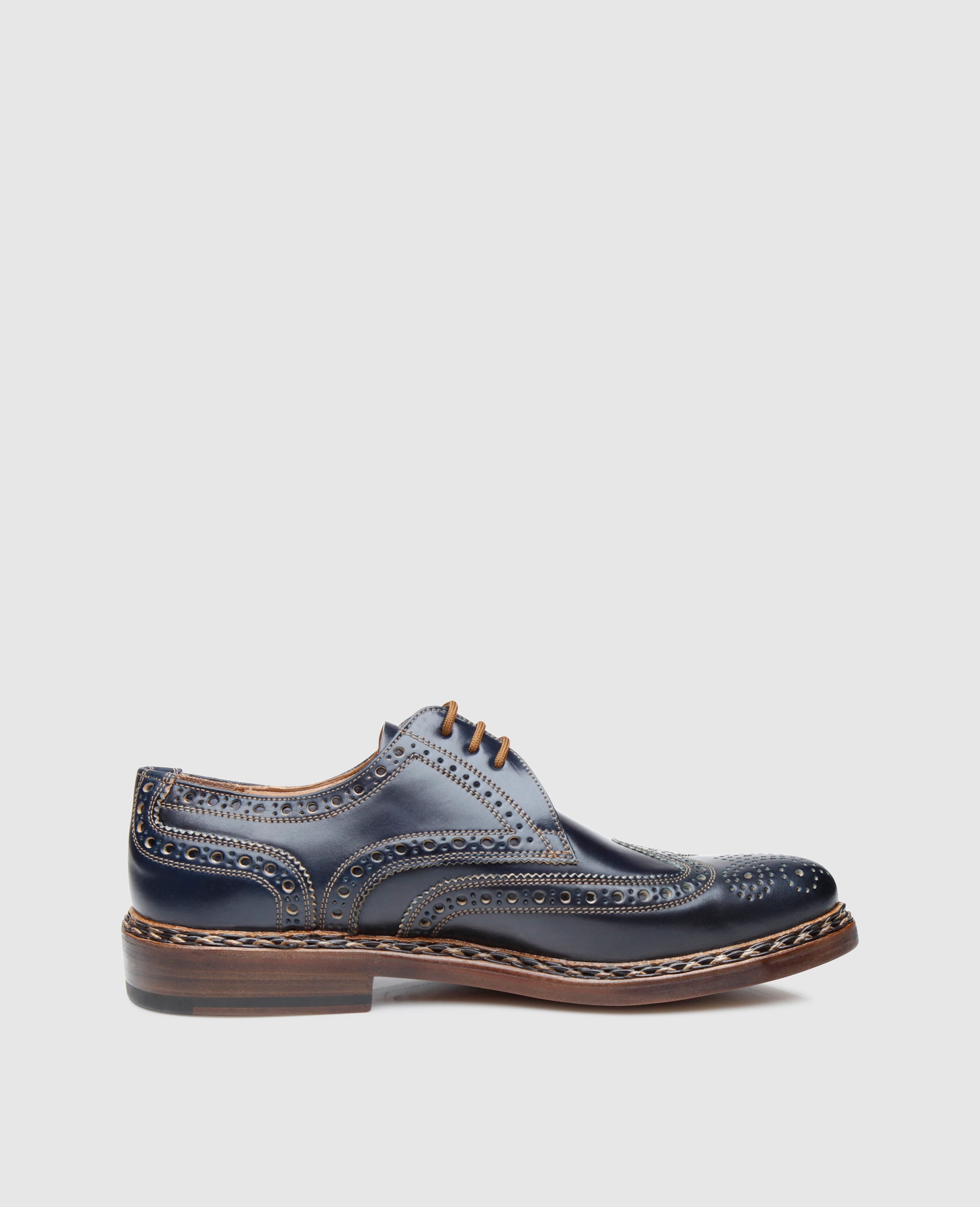 dinkelacker-buda-full-brogue-c-derby-navy-shell-cordovan image 4