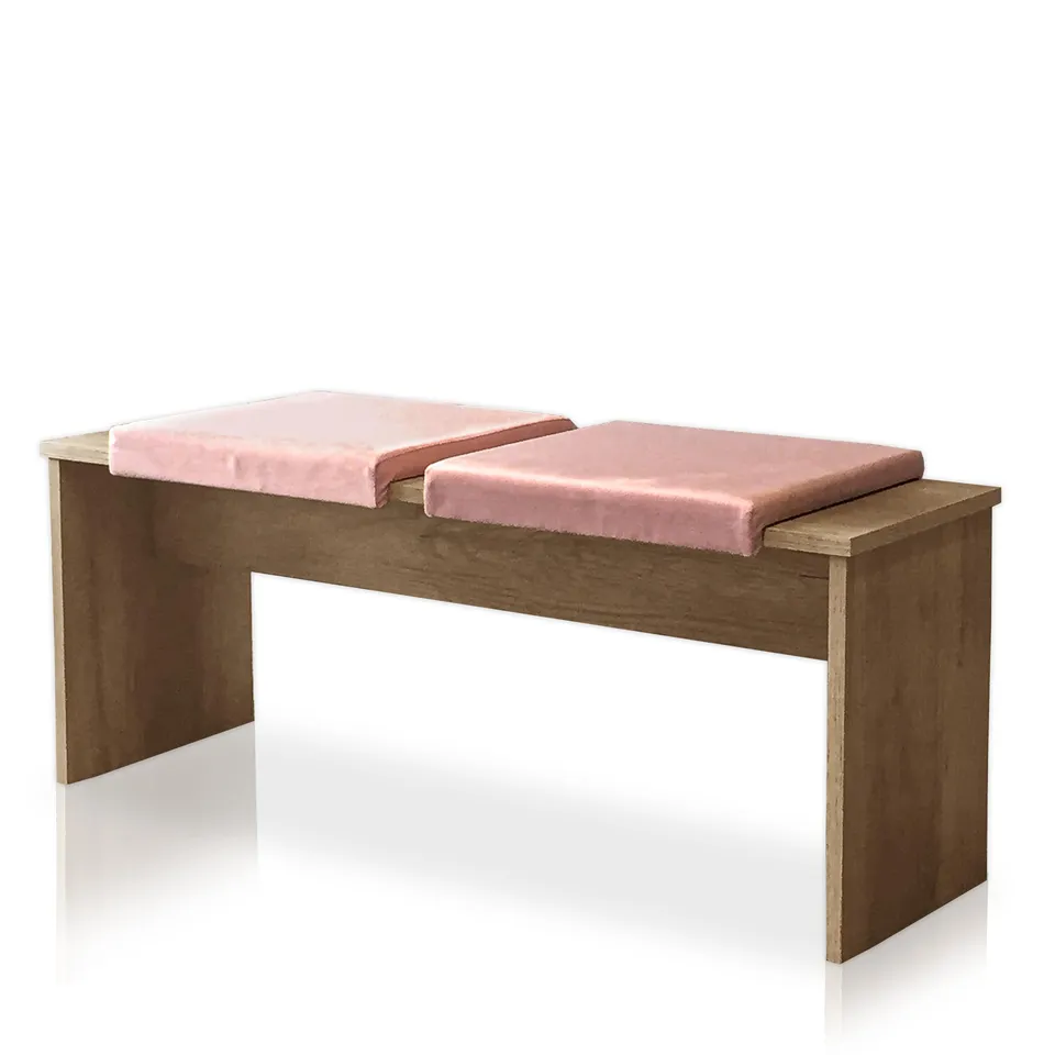 lycce-bankauflage-klemmkissen-1-leiste-velours-rosa-40x38x6-cm image 1