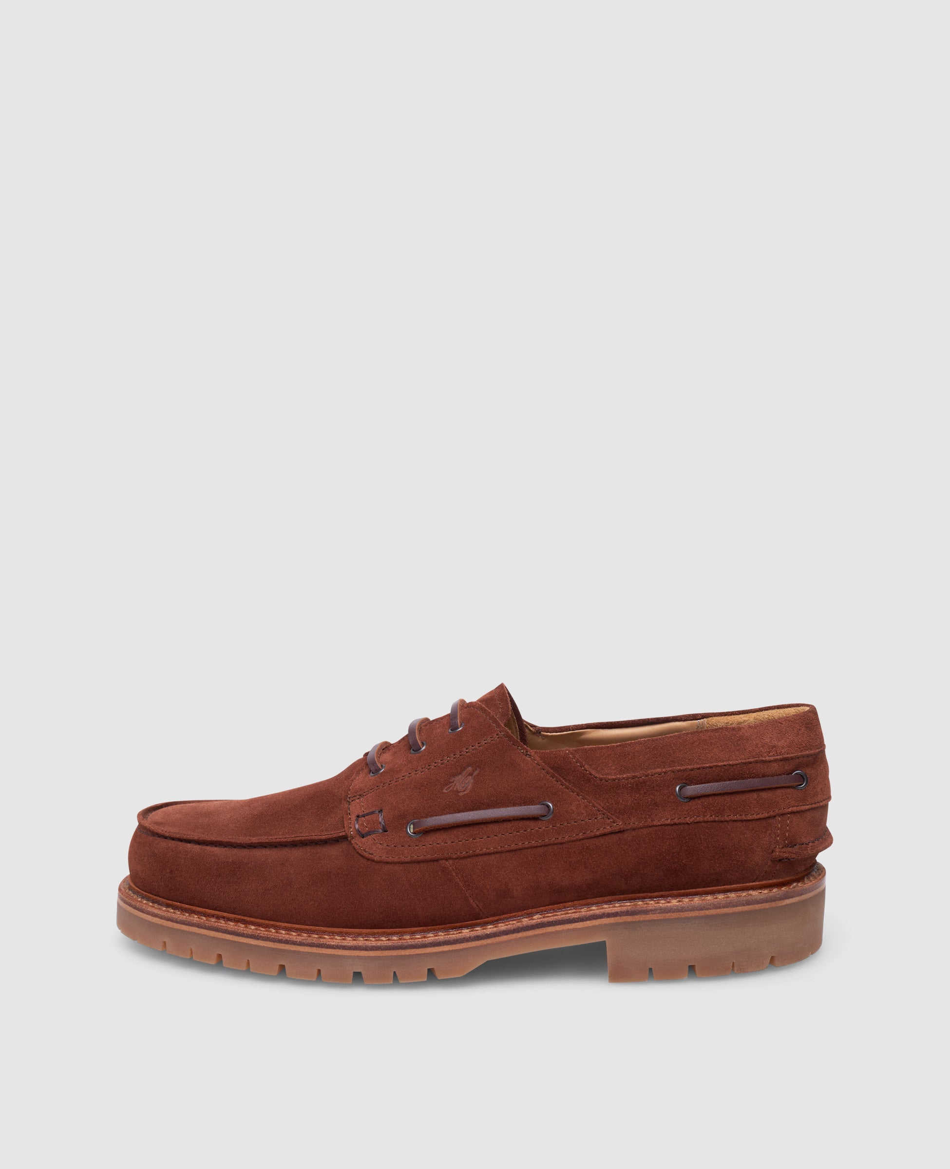 dinkelacker-miami-plain-v-bootsschuh-rotbraun-kalbsvelours image 1
