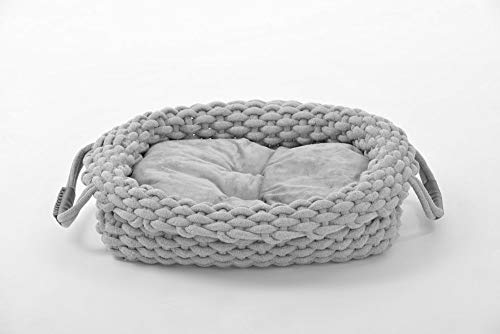 lycce-hundebett-knit-baumwollstoff-geflochten-grau-gr-e-1 image 8
