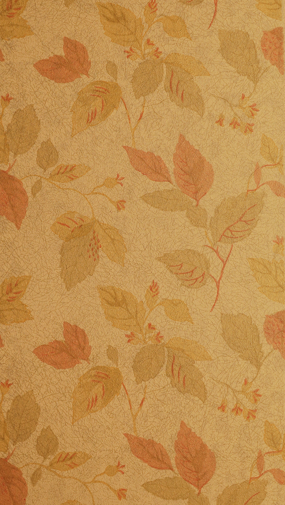 hembus-tapete-638-herbstlaub-papiertapete-47-5-cm-gr-n-orange image 1