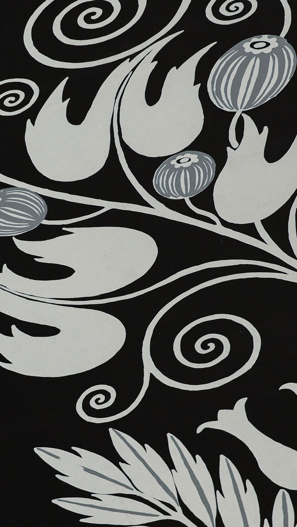 hembus-tapete-649-czeschka-papiertapete-grau-jugendstil-ranken-48-0-cm image 2