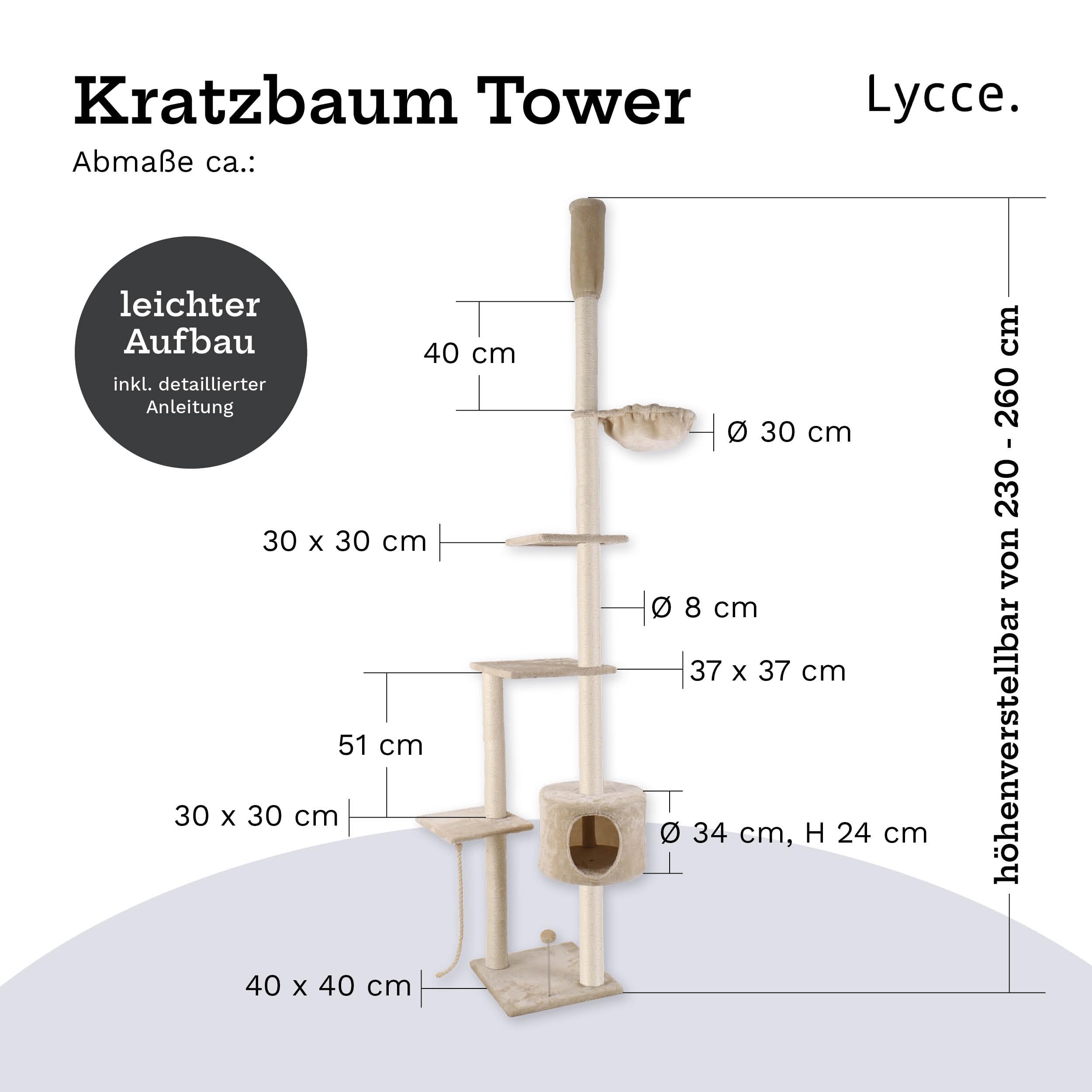 lycce-katzenbaum-tower-deckenhoch-230-260-cm-sisal-pl-sch-beige image 7