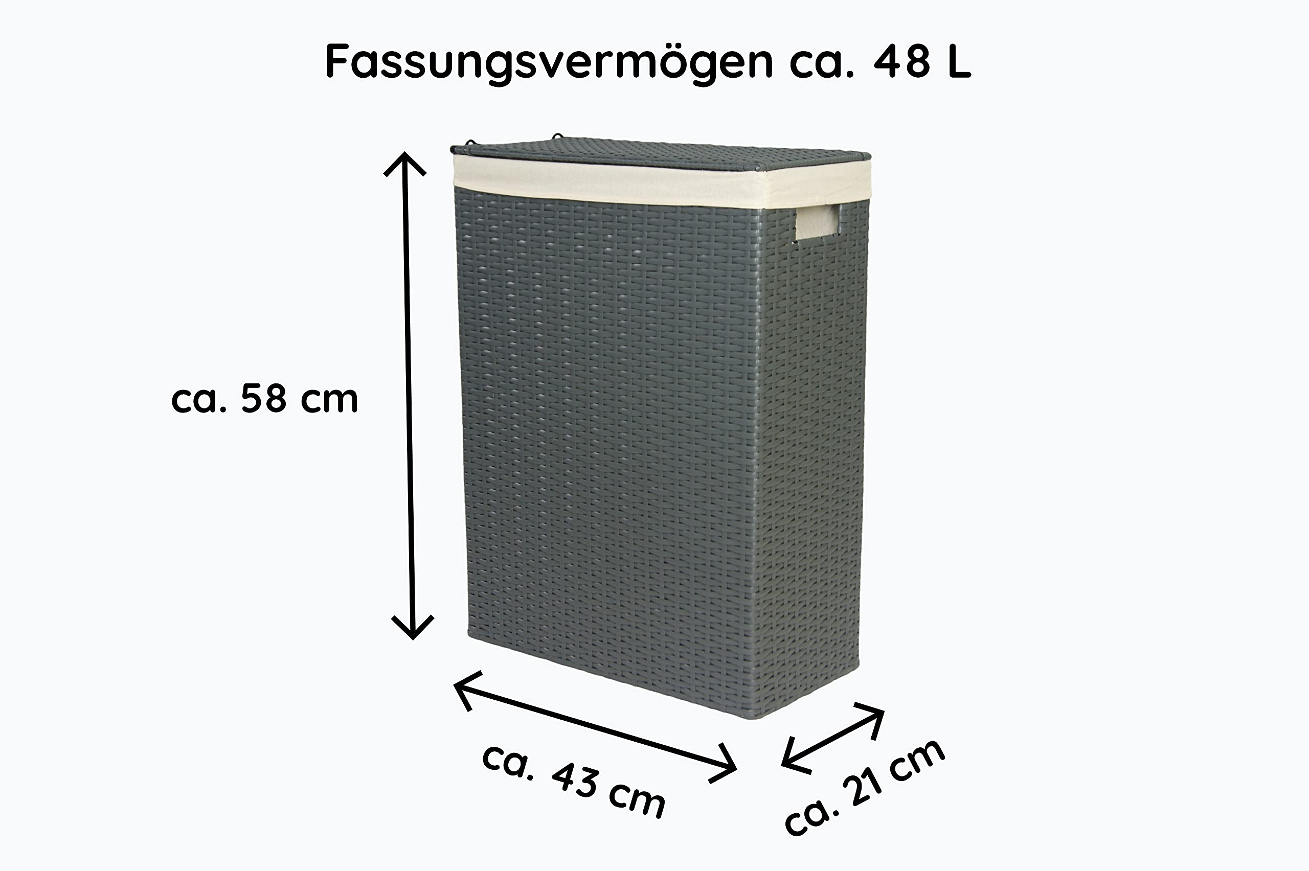 lycce-nischenw-schekorb-gr-e-2-kunststoff-geflecht-grau-43x21x58-cm image 2