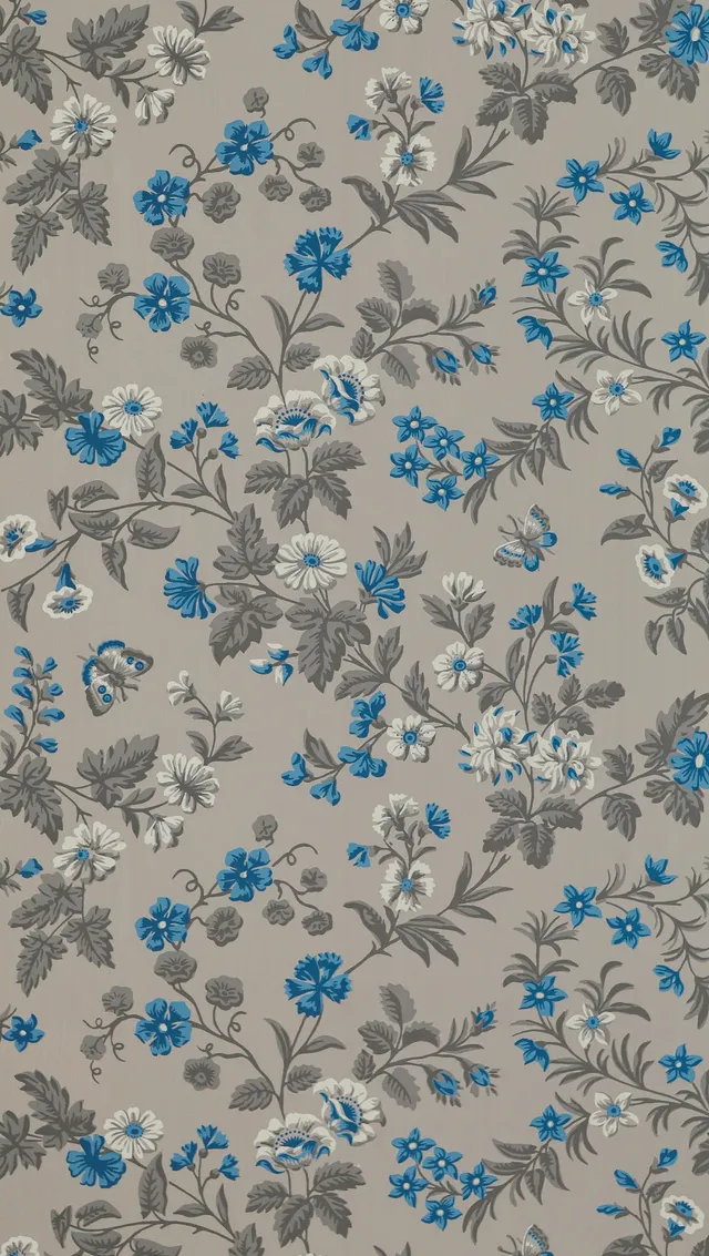 hembus-tapete-435-blaue-blumen-papiertapete-biedermeier image 1