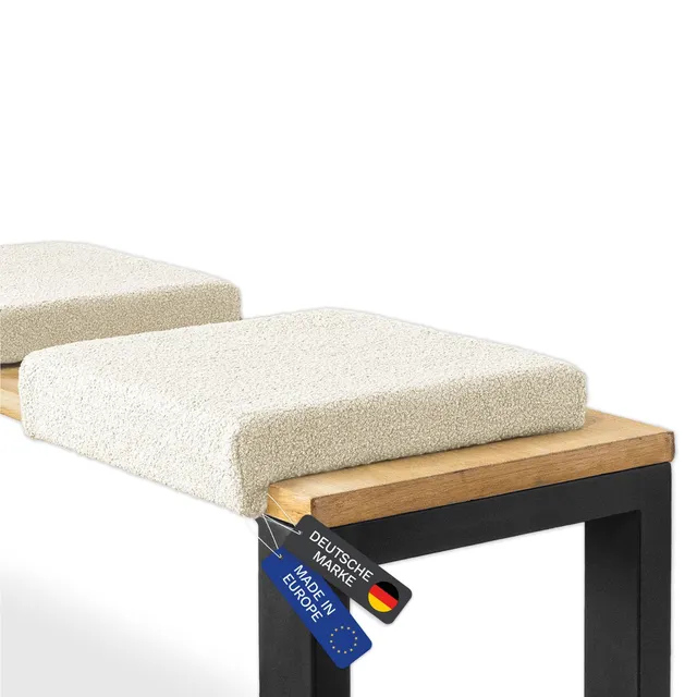 lycce-klemmkissen-bankauflage-boucl-beige-gepolstert image 1