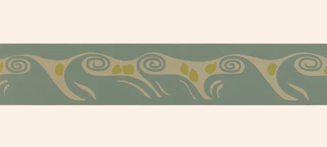 hembus-borte-508-a-hans-christiansen-gelb-jugendstil-borte-7-5-cm image 1