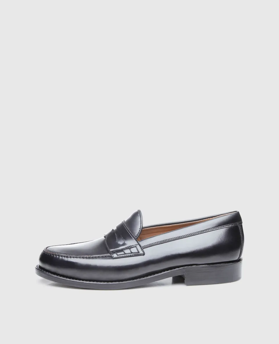dinkelacker-wien-plain-c-penny-loafer-shell-cordovan-schwarz image 1