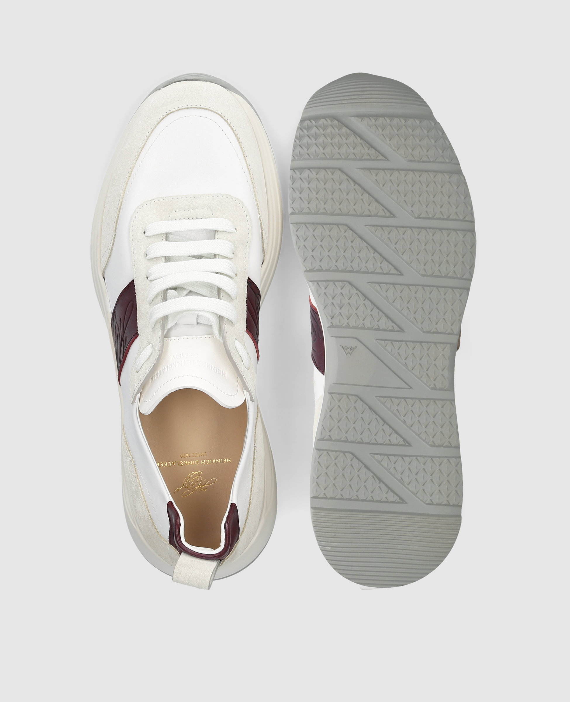 dinkelacker-toronto-sneaker-cl-herren-sneaker-wei-bordo image 8