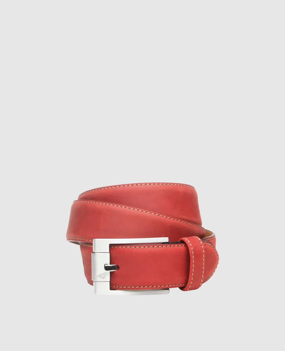 dinkelacker-janno-plain-j-lederg-rtel-rosso-rot-fettnubuk-35-mm image 1