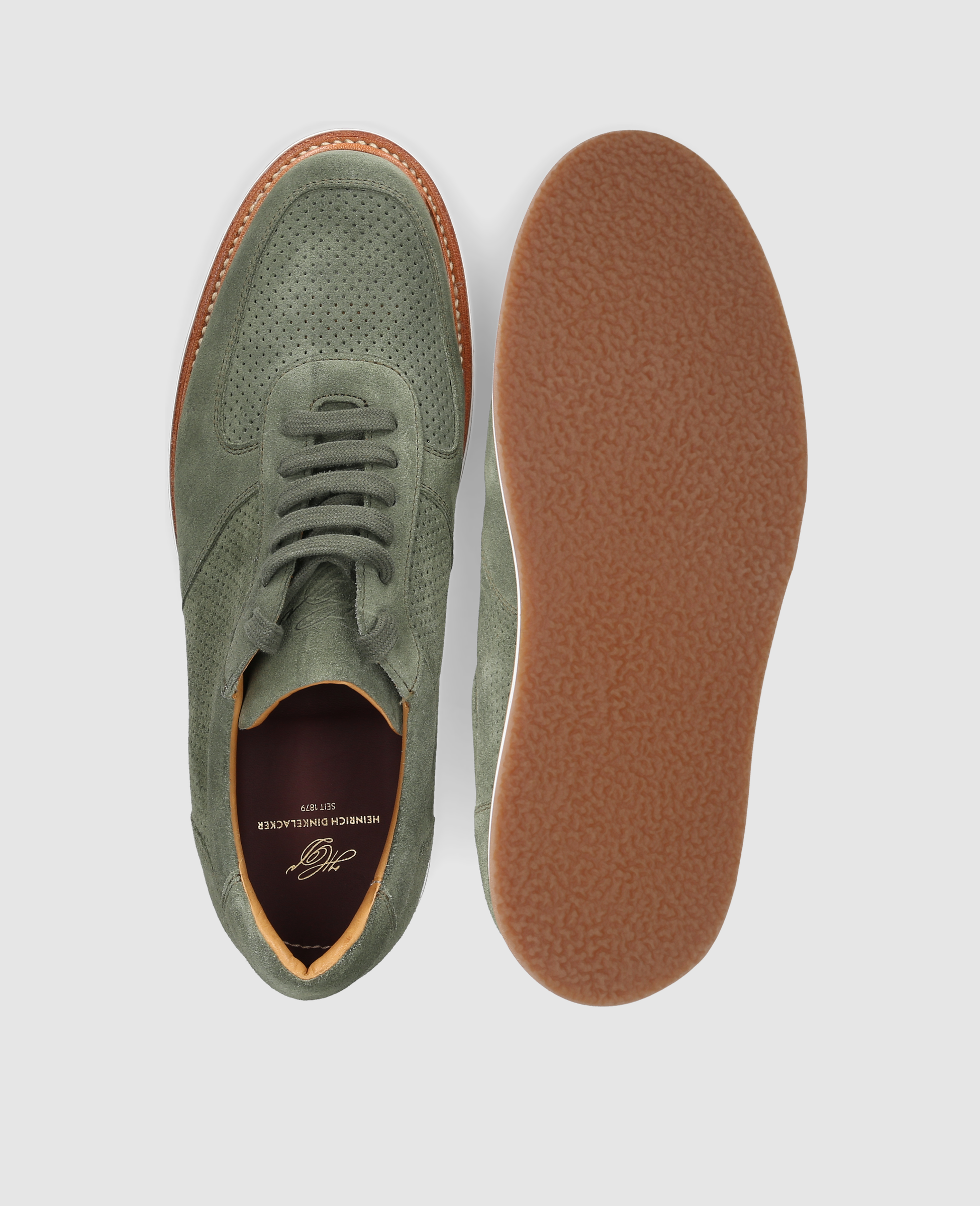 dinkelacker-london-sneaker-v-sneaker-gr-n-velours image 7
