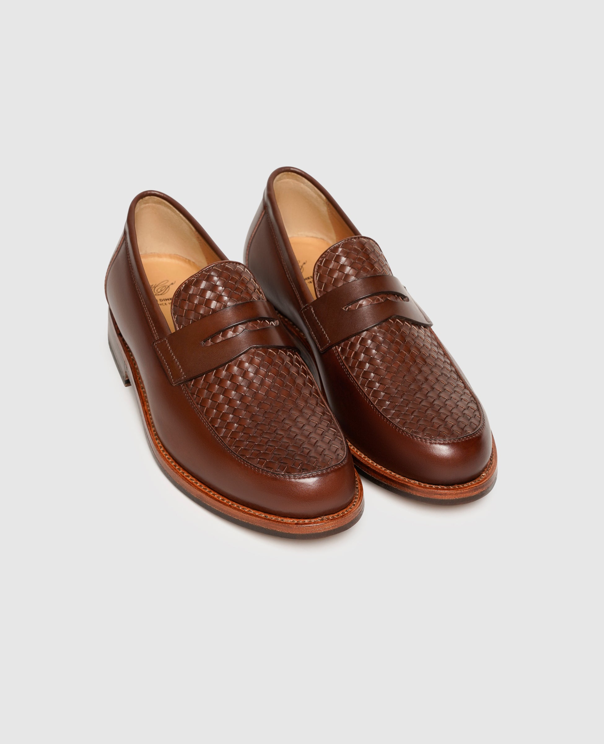 dinkelacker-wien-plain-ac-penny-loafer-dunkelbraun-glattleder-geflecht image 2