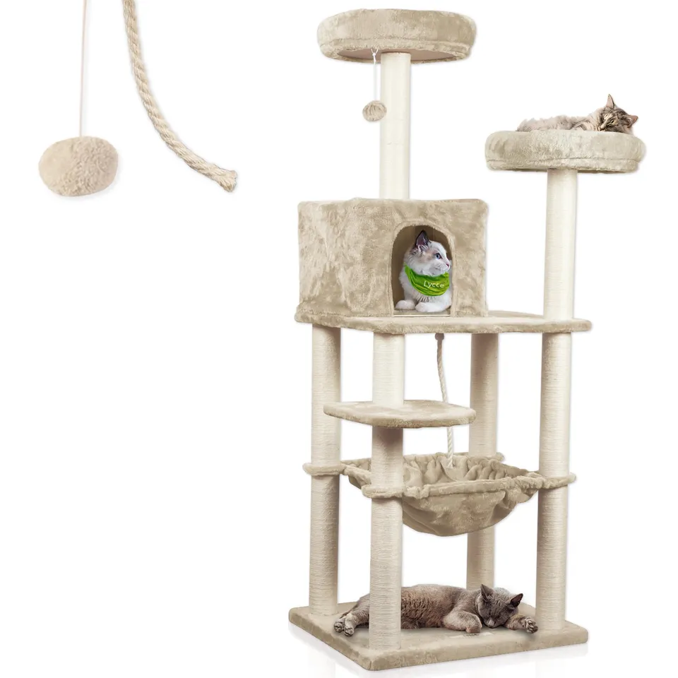 lycce-kratzbaum-royal-gro-mehrst-ckig-145-cm-beige image 1