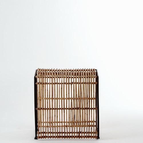 lycce-roy-beistelltisch-rattan-braun-41x37x45-cm-mit-metallgestell image 2