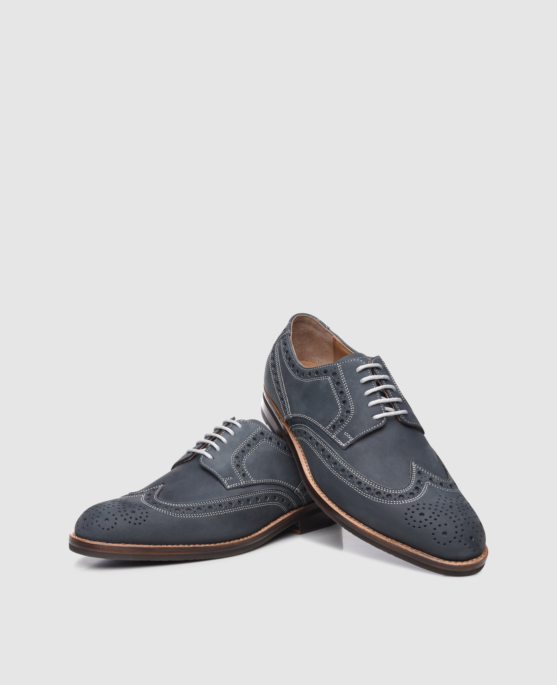 dinkelacker-luzern-full-brogue-j-derby-jeans-blau image 5
