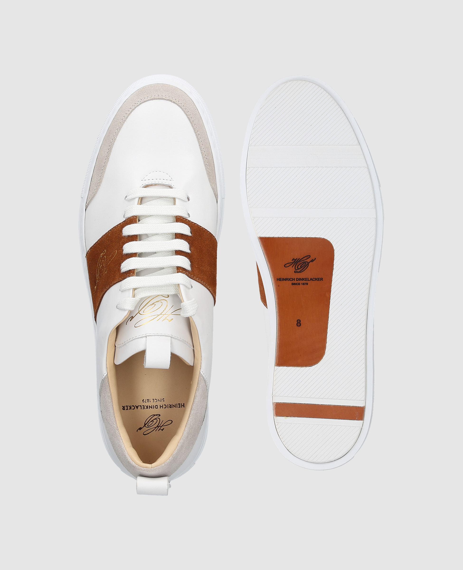 dinkelacker-turin-tennis-sneaker-np-wei-rotbraun image 6