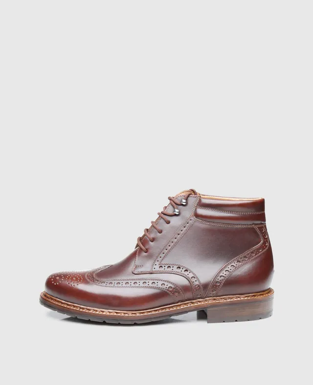 dinkelacker-janosh-k-full-brogue-derby-boot-dunkelbraun image 1
