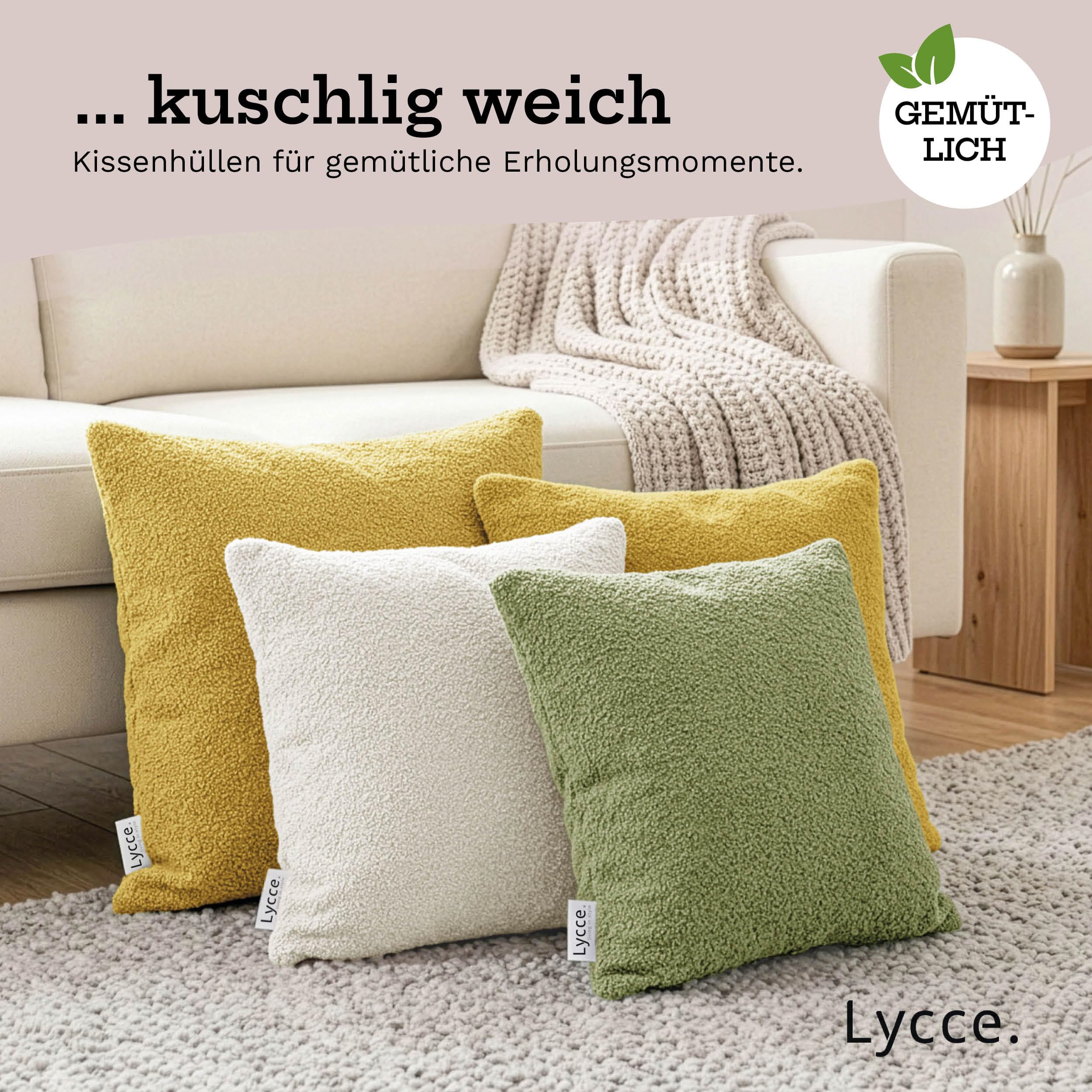 lycce-kissenh-lle-boucl-senf-mit-rei-verschluss image 6