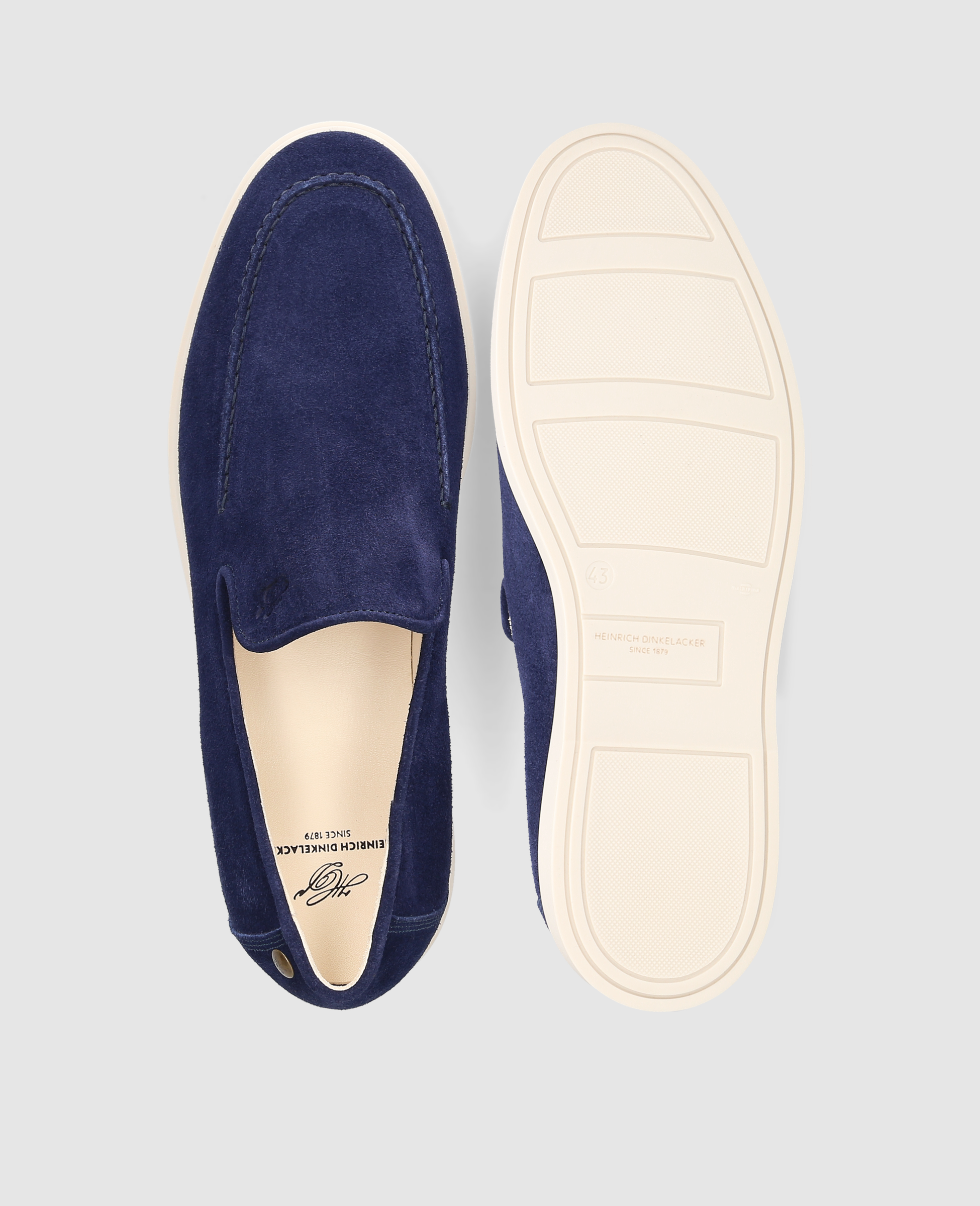 dinkelacker-genua-plain-v-loafer-kalbsvelours-navy-blau image 8