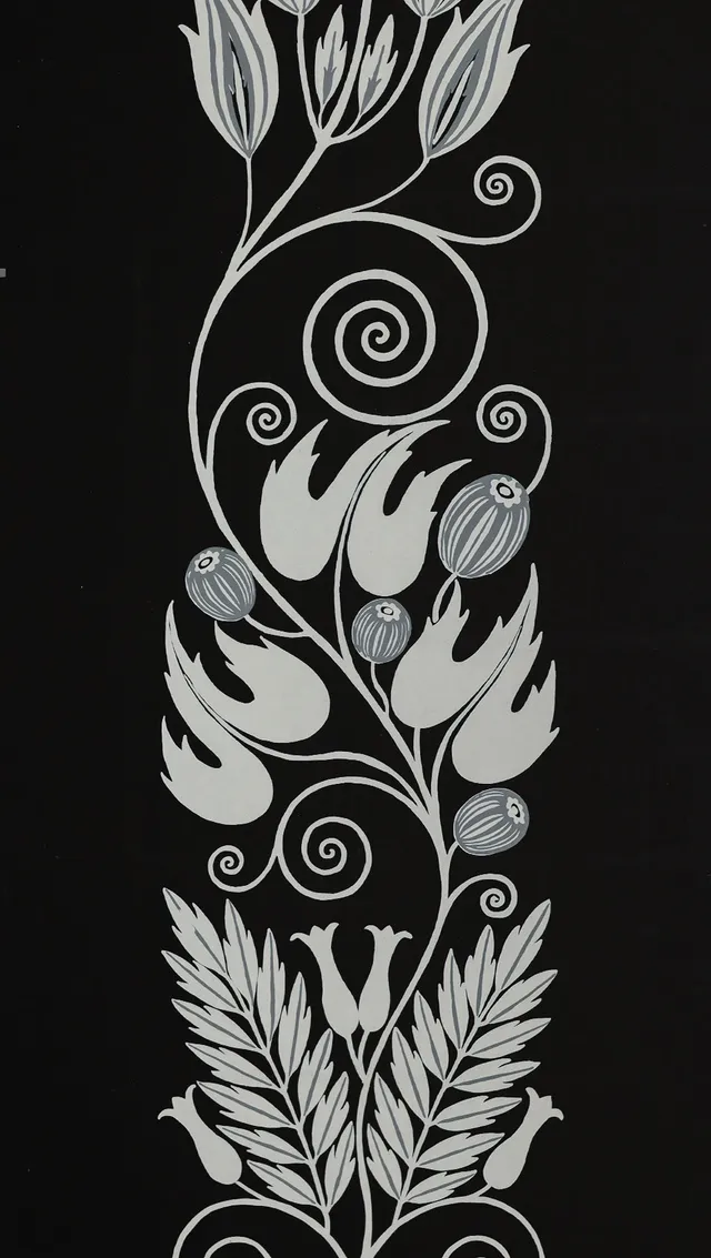 hembus-tapete-649-czeschka-papiertapete-grau-jugendstil-ranken-48-0-cm image 1