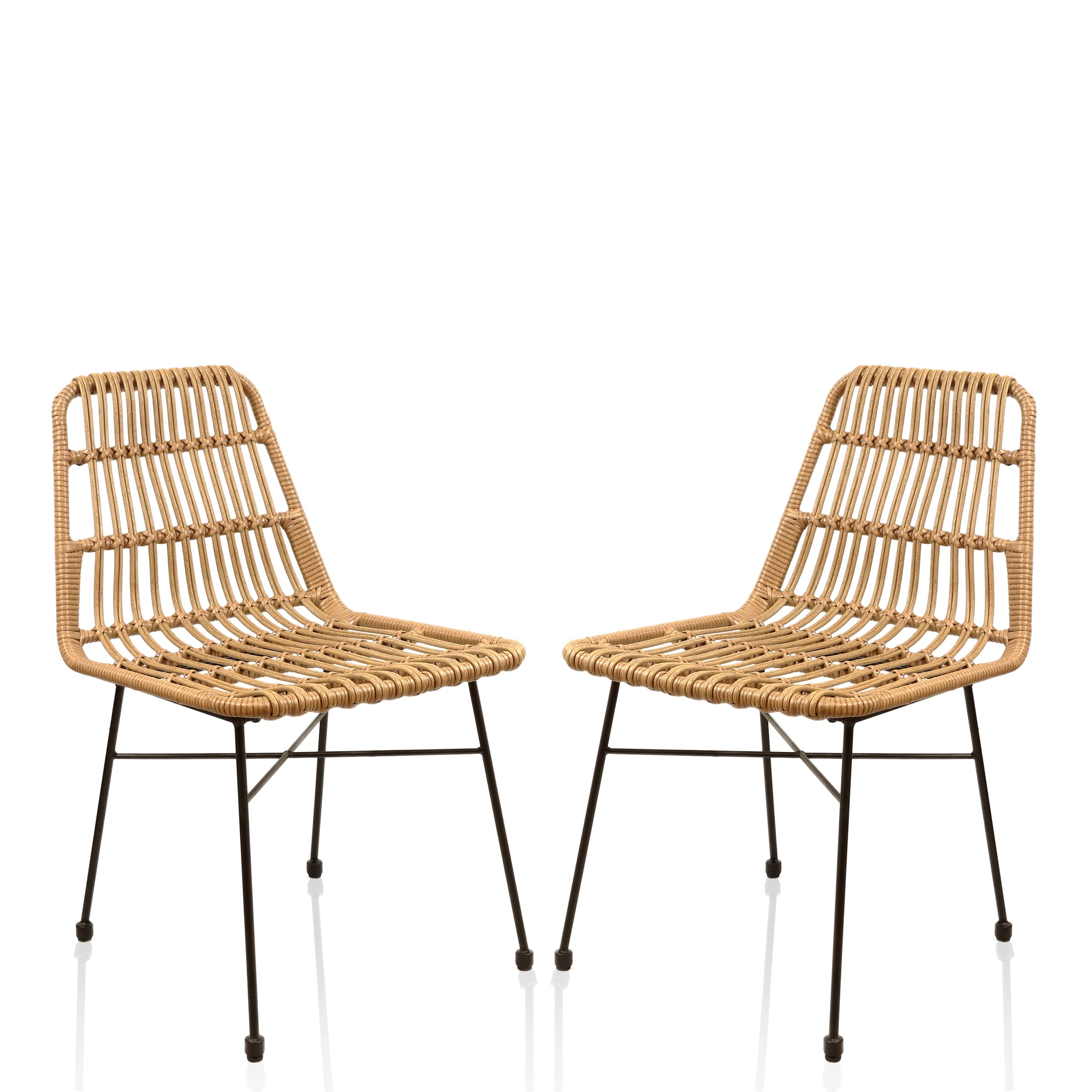 lycce-leon-poly-rattan-st-hle-natur-2er-set image 1