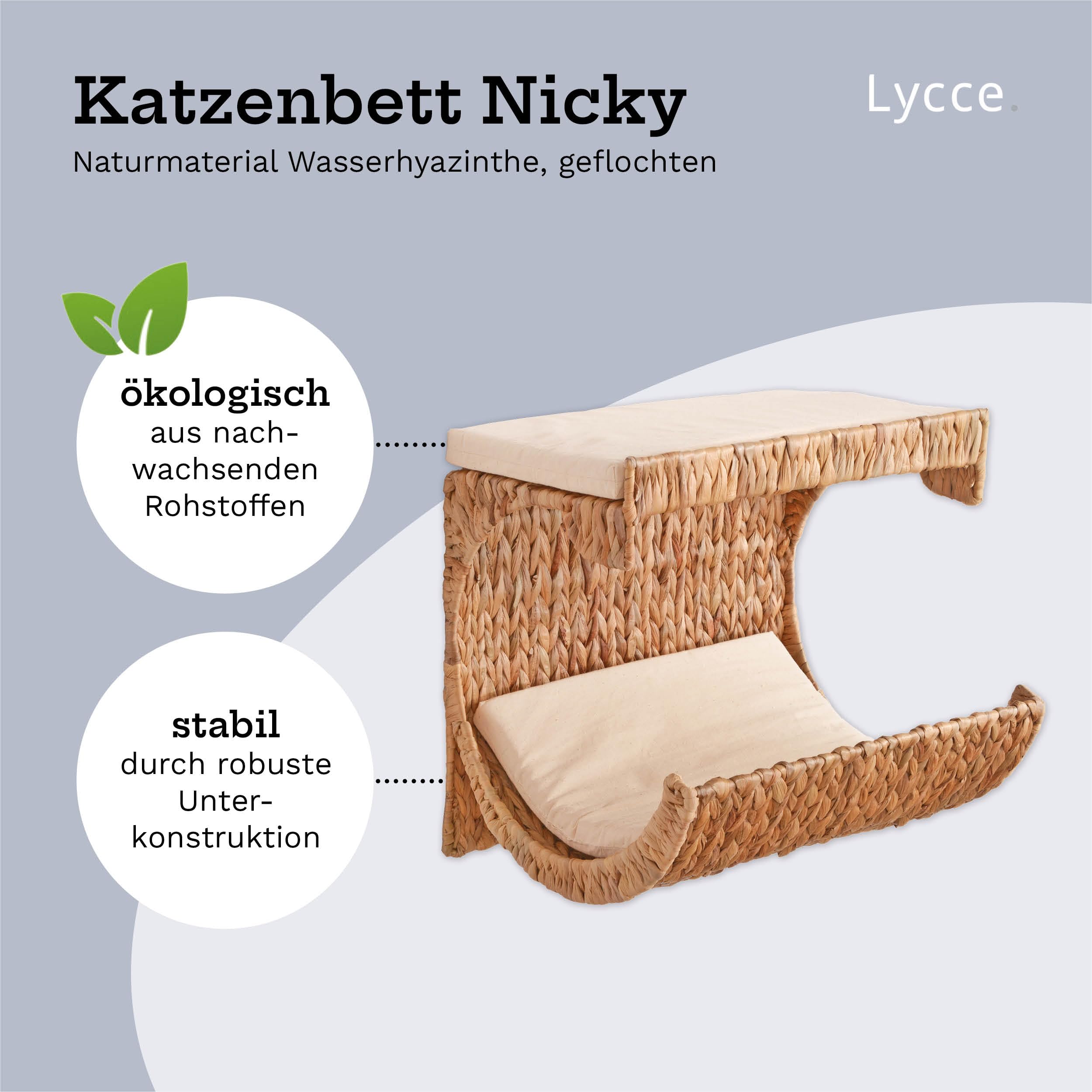 lycce-katzenbett-kletterwand-zur-wandmontage-aus-wasserhyazinthe image 2