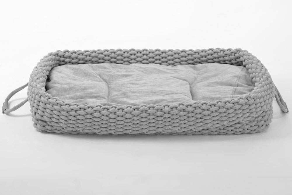 lycce-hundebett-knit-baumwollstoff-geflochten-grau-gr-e-1 image 6