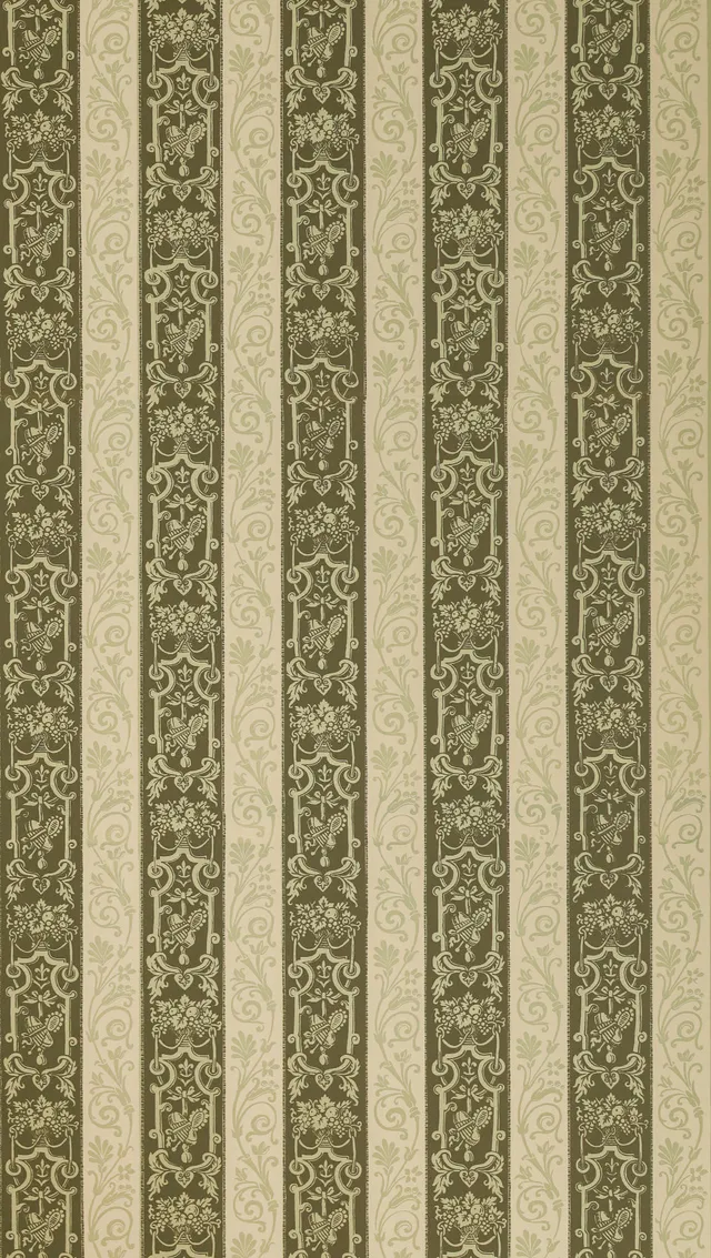 hembus-tapete-4069-a-ludwig-richter-papiertapete-oliv-ros image 1