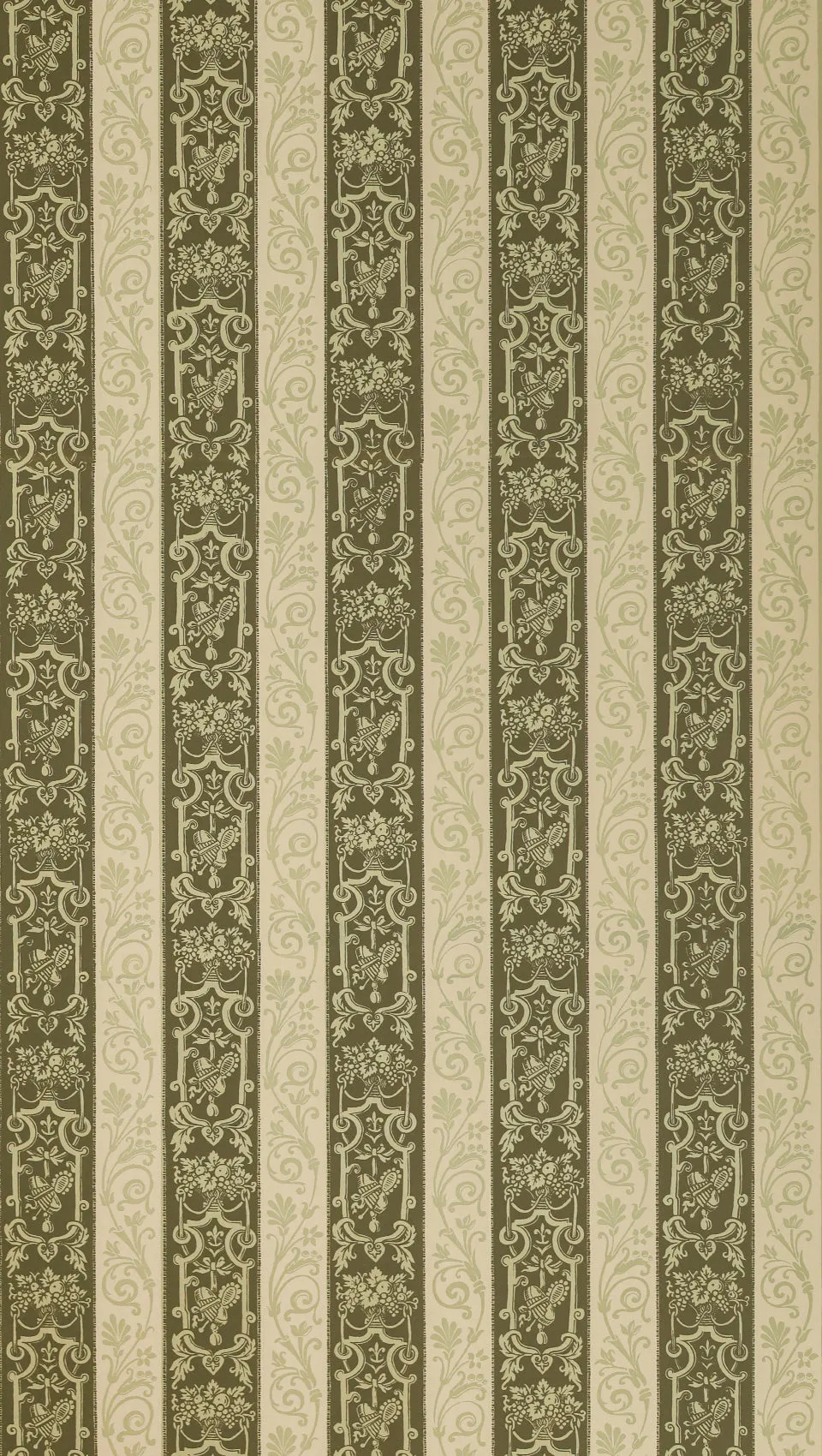 hembus-tapete-4069-a-ludwig-richter-papiertapete-oliv-ros image 1
