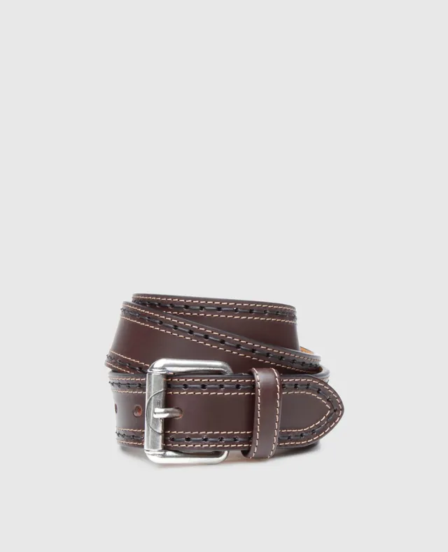 dinkelacker-sandor-plain-n-lederg-rtel-dunkelbraun image 1