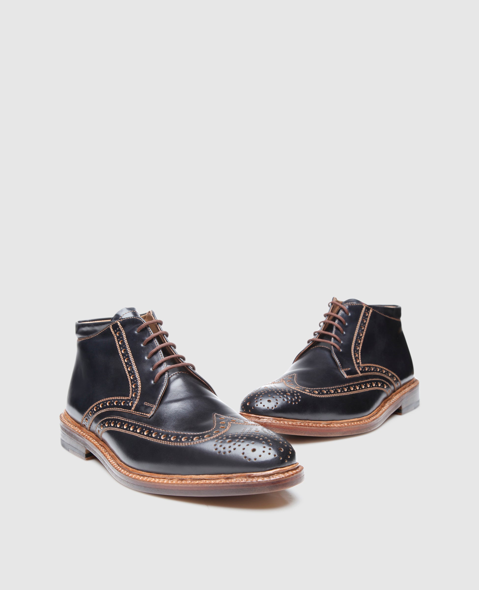 dinkelacker-luzern-full-brogue-derby-boot-schwarz-cordovan image 5