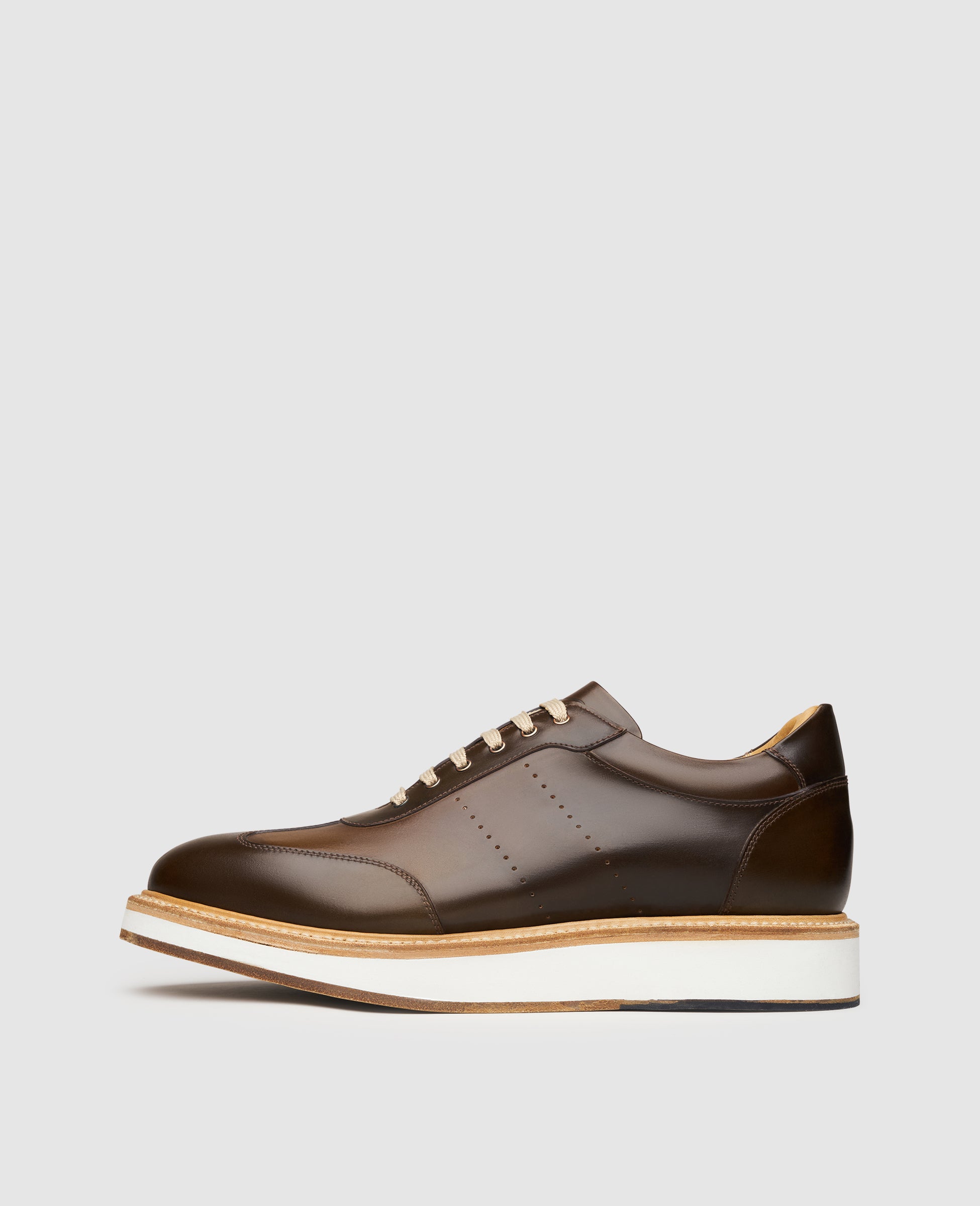 dinkelacker-london-sneaker-c-dark-cognac-rahmengen-hter-cordovan-sneaker image 1