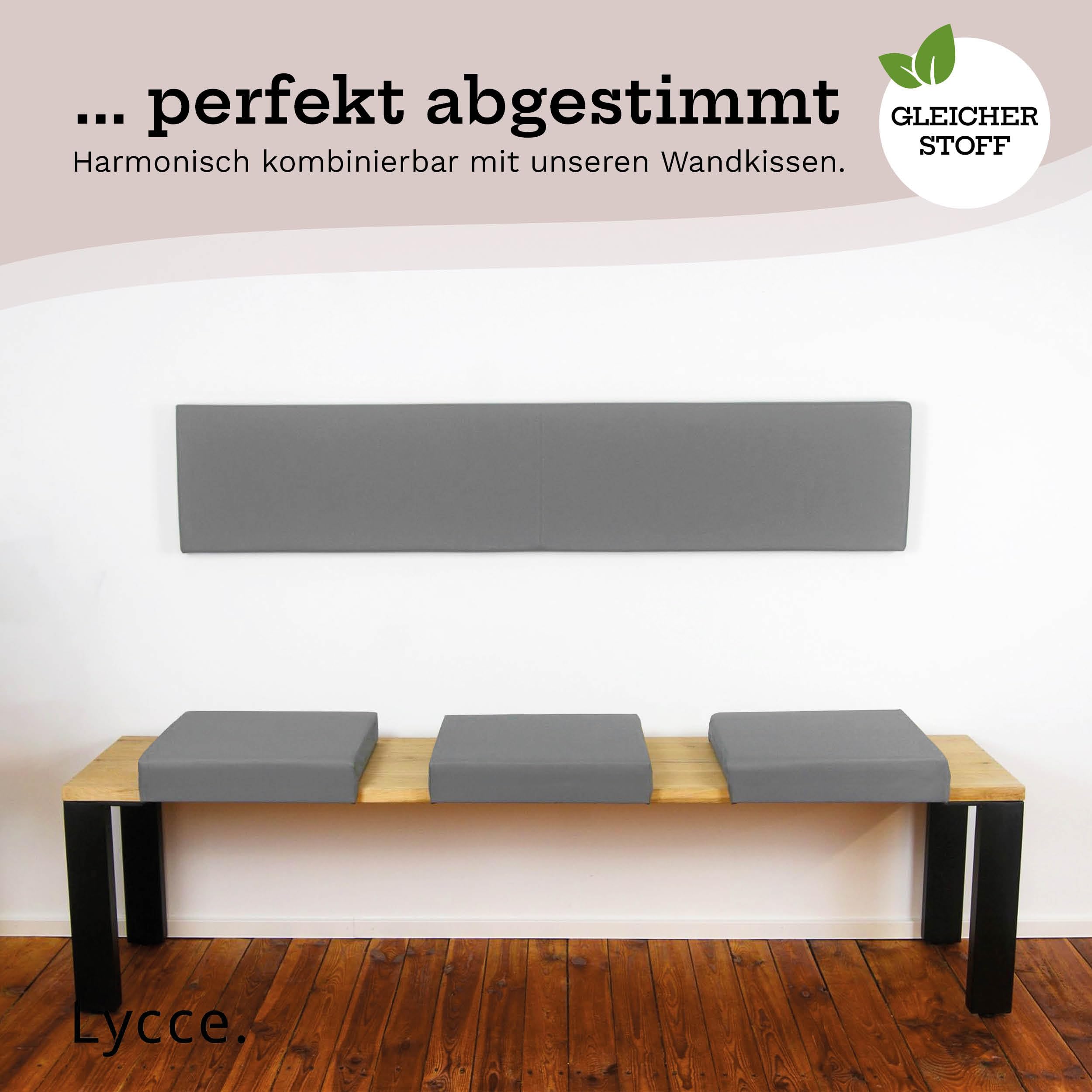 lycce-bankauflage-klemmkissen-kunstleder-1-leiste-grau-40x38x8-cm image 8