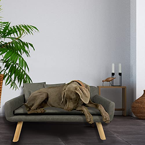 lycce-hundesofa-tilda-kunstleder-used-look-taupe-103-x-58-x-50-cm image 5