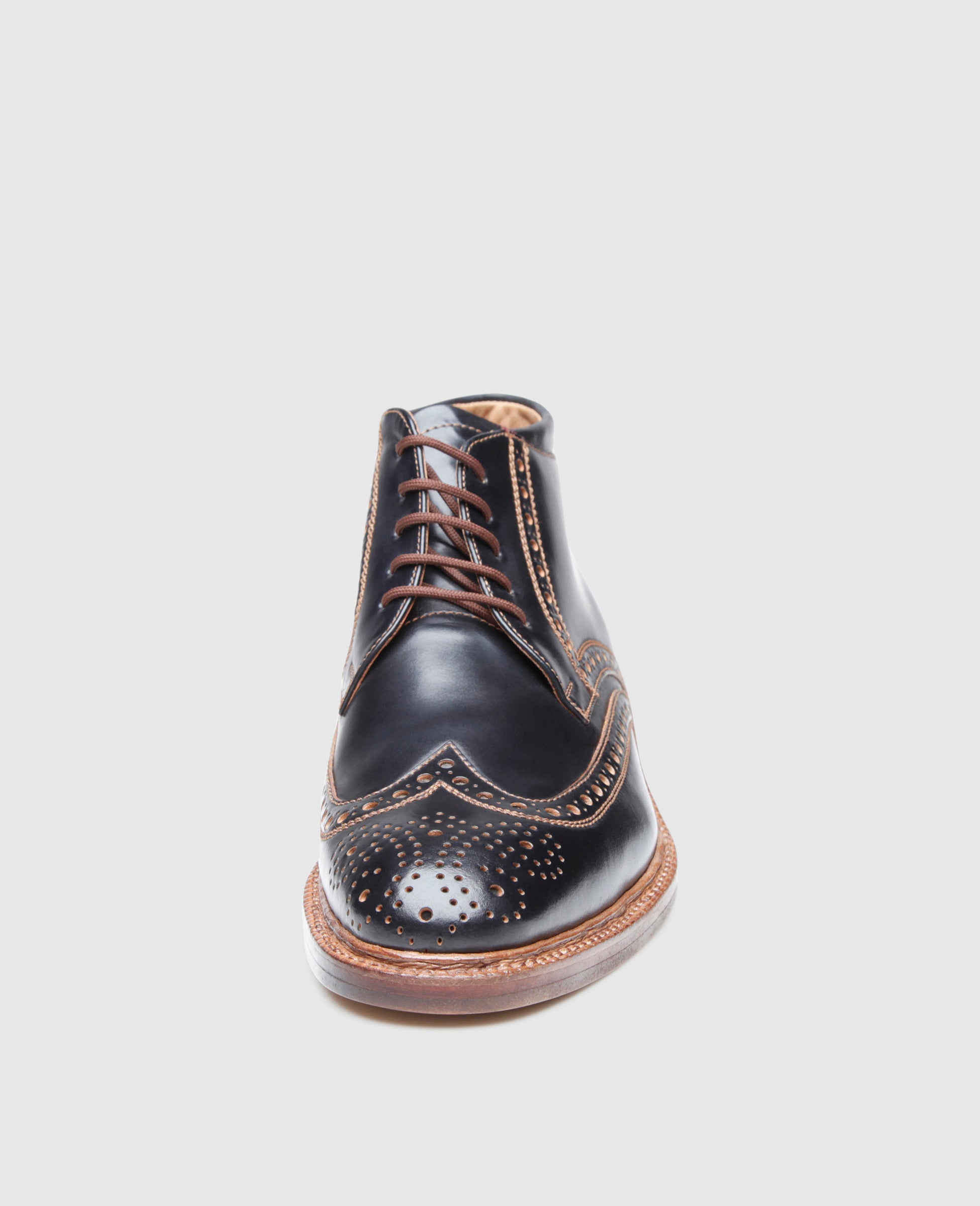 dinkelacker-luzern-full-brogue-derby-boot-schwarz-cordovan image 7