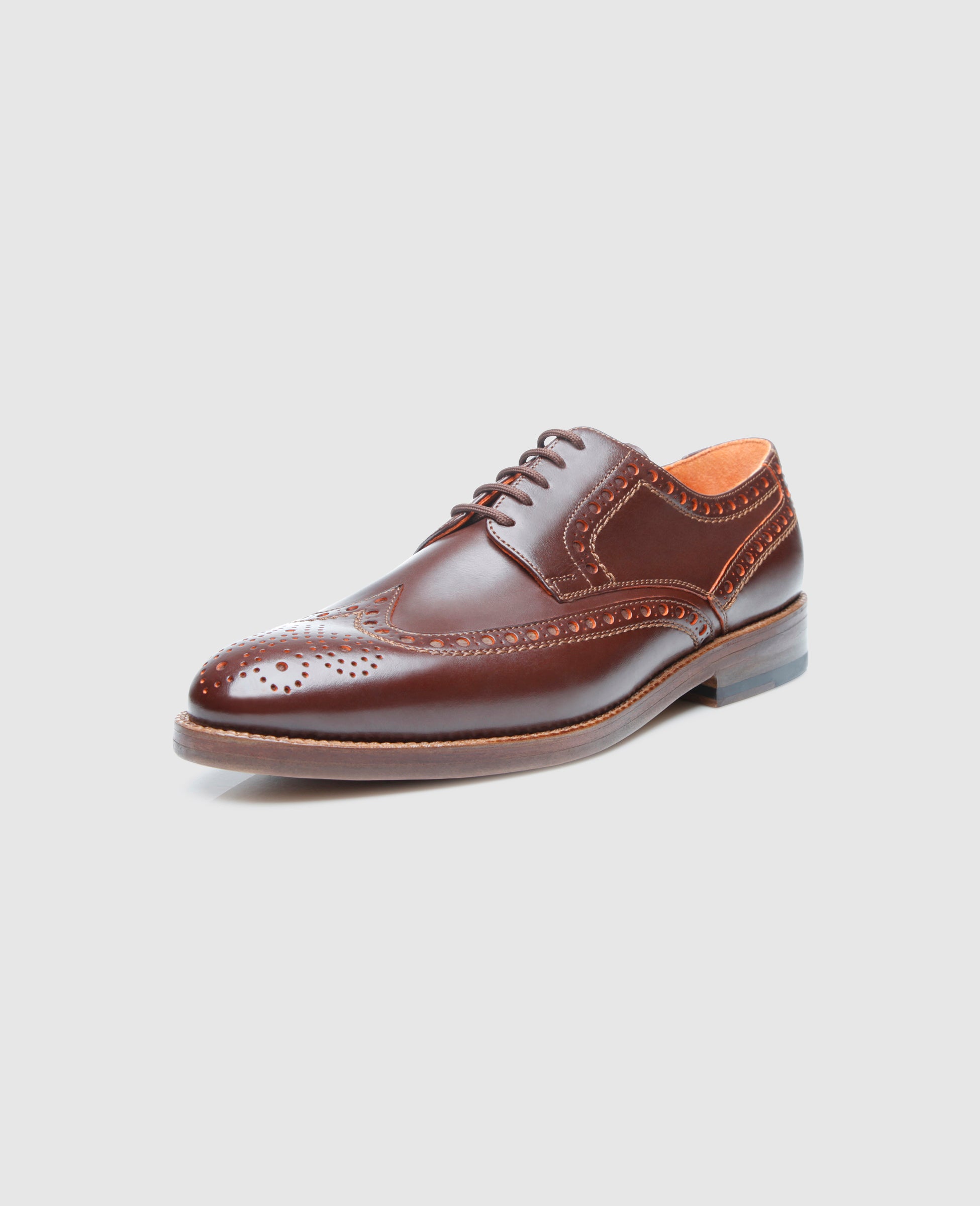 dinkelacker-luzern-full-brogue-derby-dunkelbraun-orange-kontrast image 2