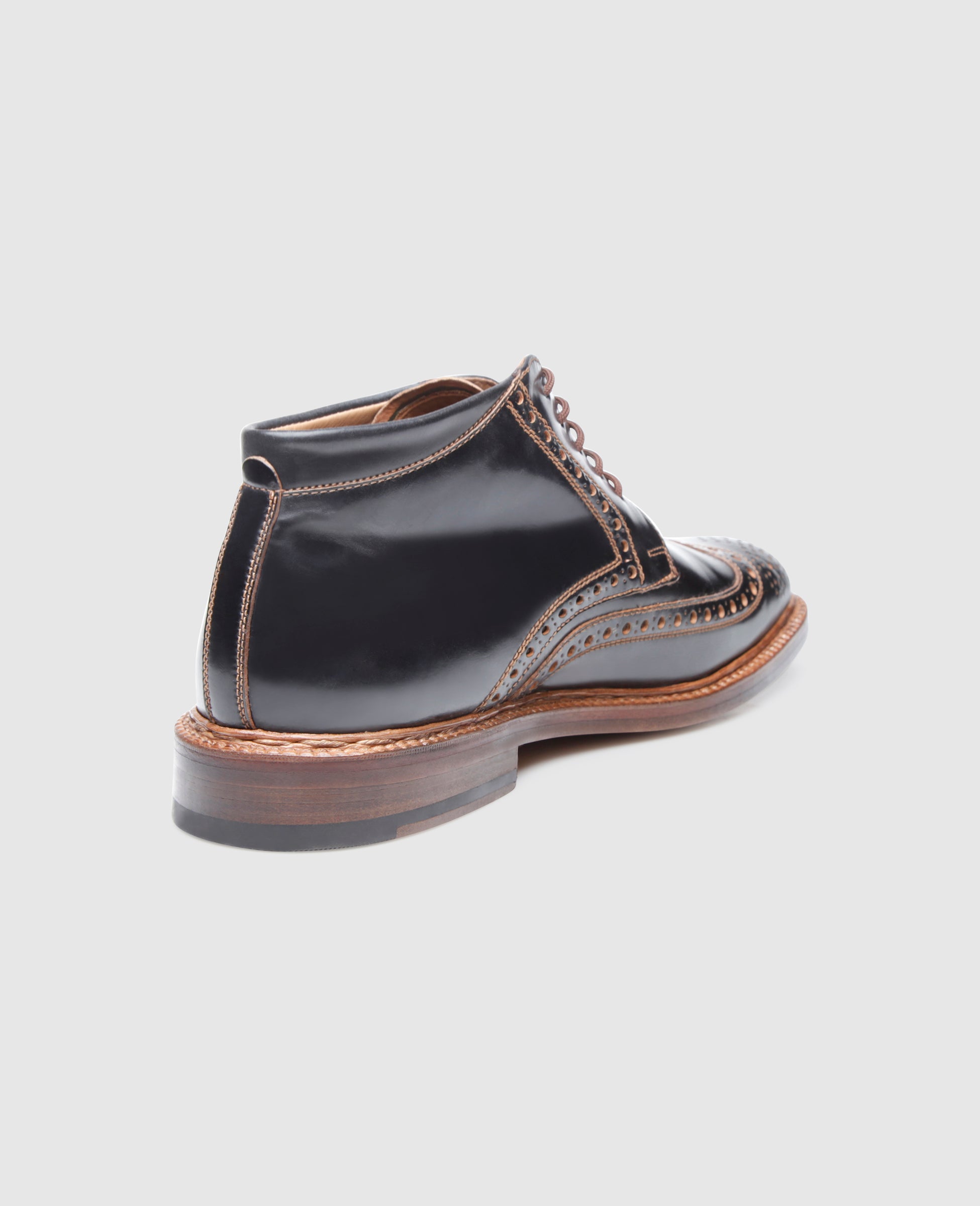 dinkelacker-luzern-full-brogue-derby-boot-schwarz-cordovan image 3
