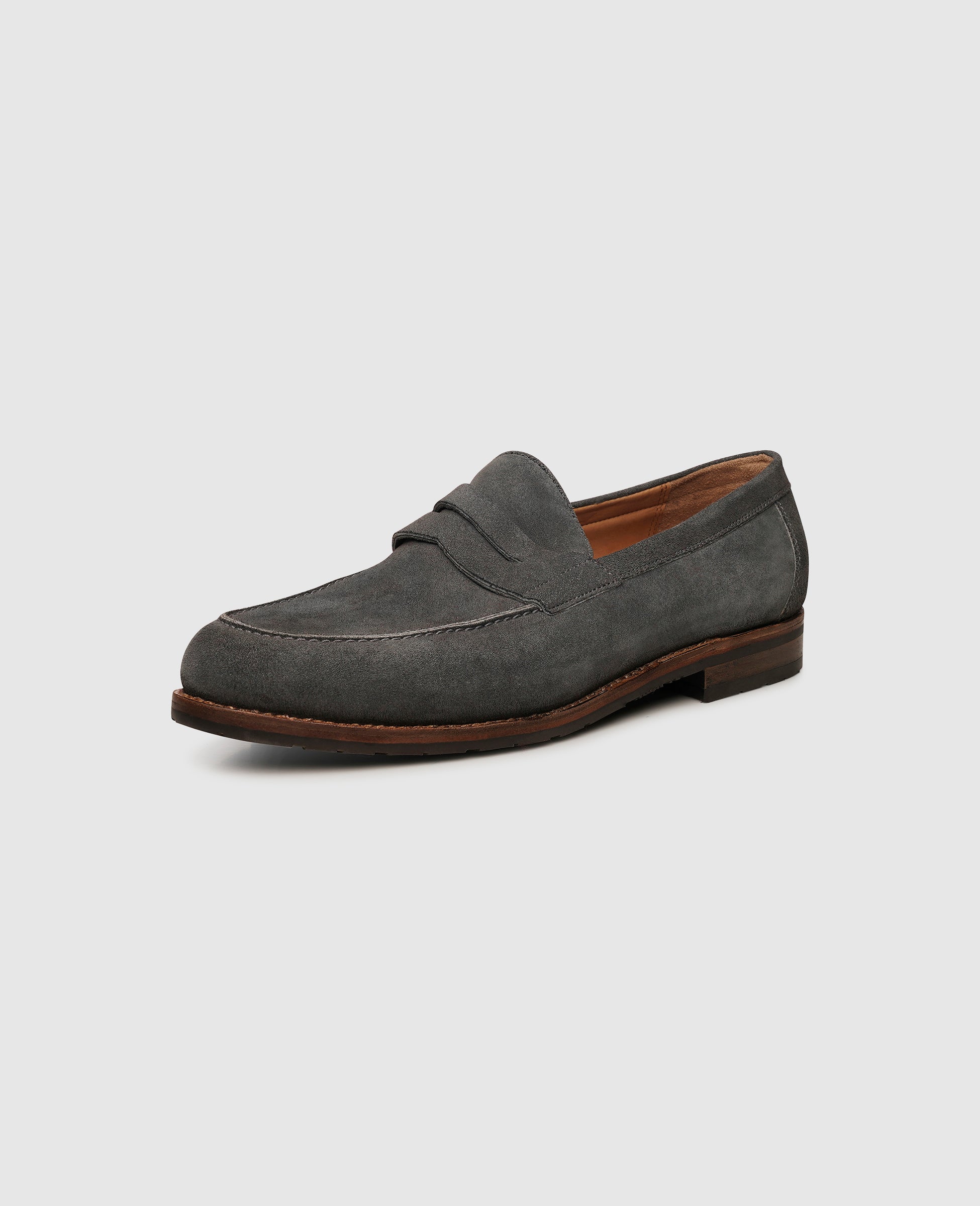 dinkelacker-wien-plain-v-penny-loafer-grau image 2