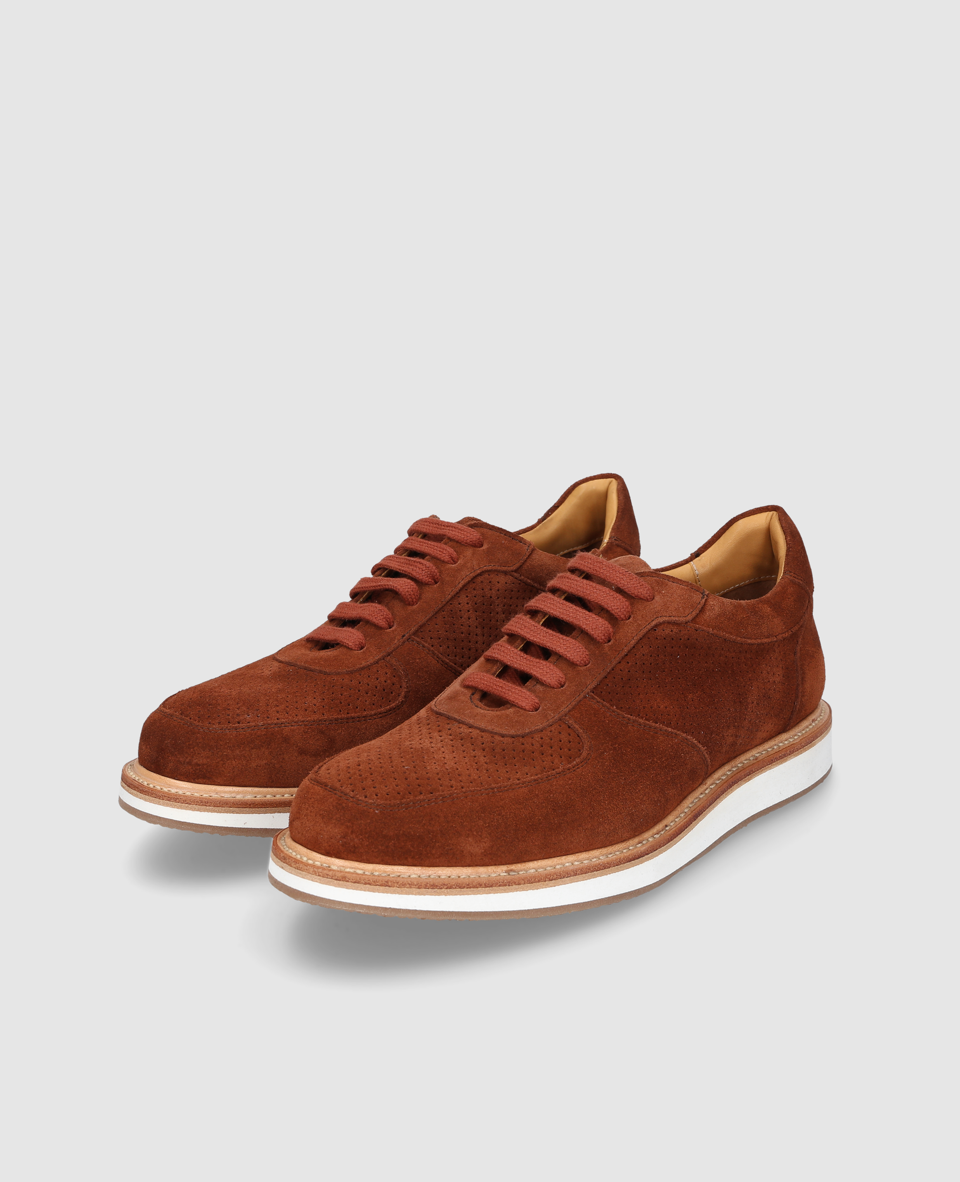 dinkelacker-london-sneaker-v-braun-rahmengen-hter-velours-sneaker image 2