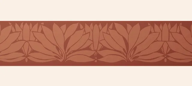 hembus-borte-161-palmetten-rot-bord-re-17-2-cm-jugendstil image 1