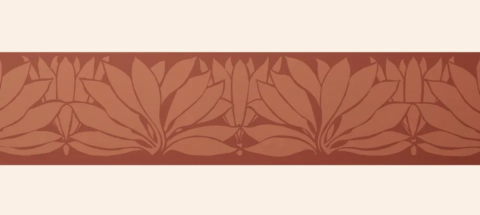 hembus-borte-161-palmetten-rot-bord-re-17-2-cm-jugendstil image 1