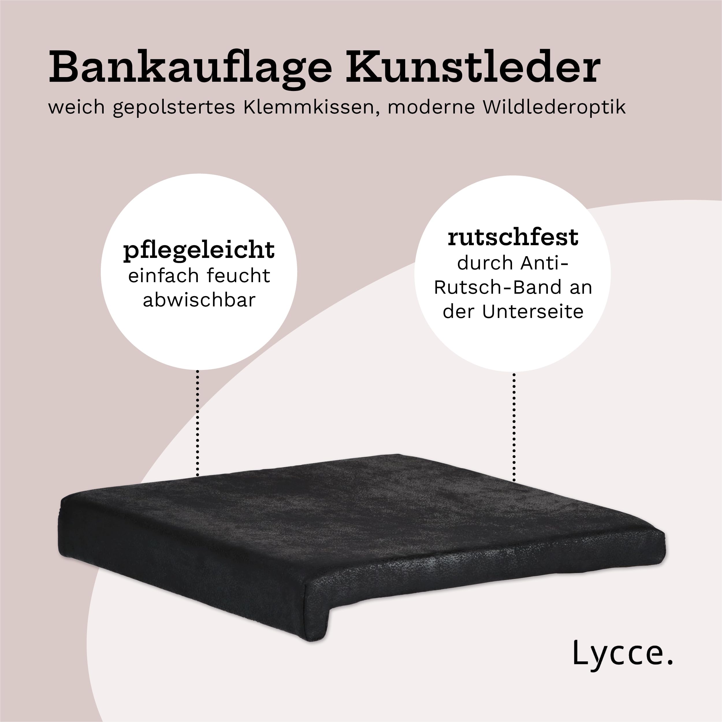 lycce-klemmkissen-bankauflage-1-leiste-wildlederoptik-schwarz image 2