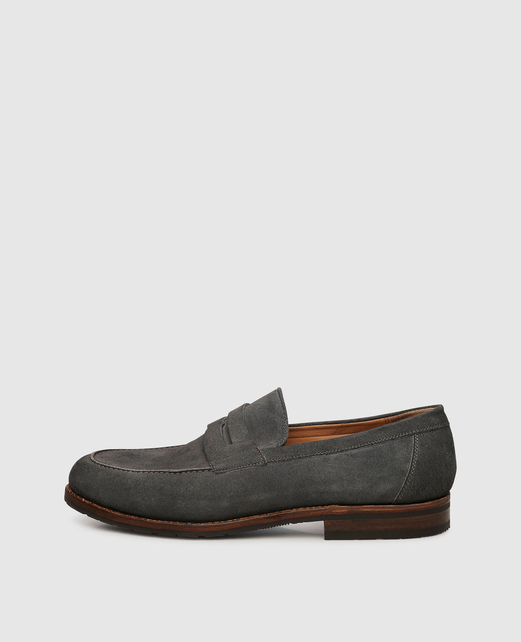 dinkelacker-wien-plain-v-herren-penny-loafer-grau image 1