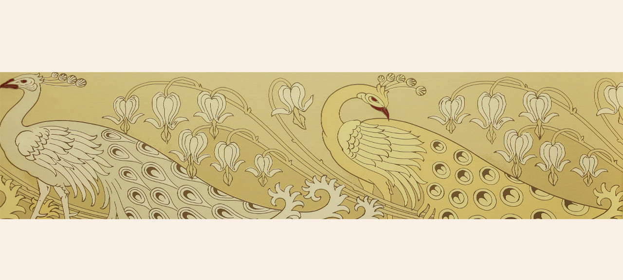 hembus-borte-683-pfauenpaar-papiertapeten-borte-beige-38-2-cm image 1