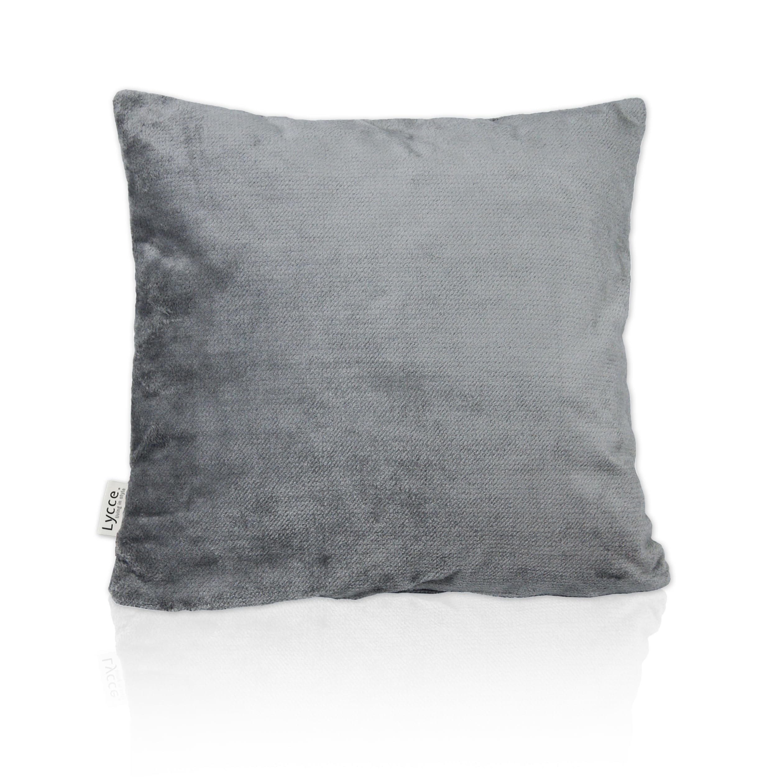 lycce-kissenbezug-sorriso-samt-grau-40-x-40-cm-mit-rei-verschluss image 8