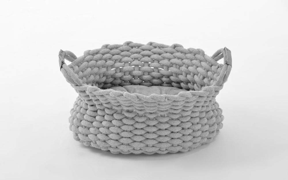 lycce-katzenbett-hundebett-kuschelnest-rope-grau-40-x-15-cm image 2