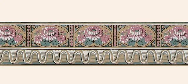 hembus-borte-574-lisetta-tapetenborte-braun-medaillon-6-2-cm image 1