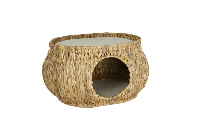 lycce-katzenh-hle-casimir-2-wahl-aus-wasserhyazinthe-53x40x30-cm image 1